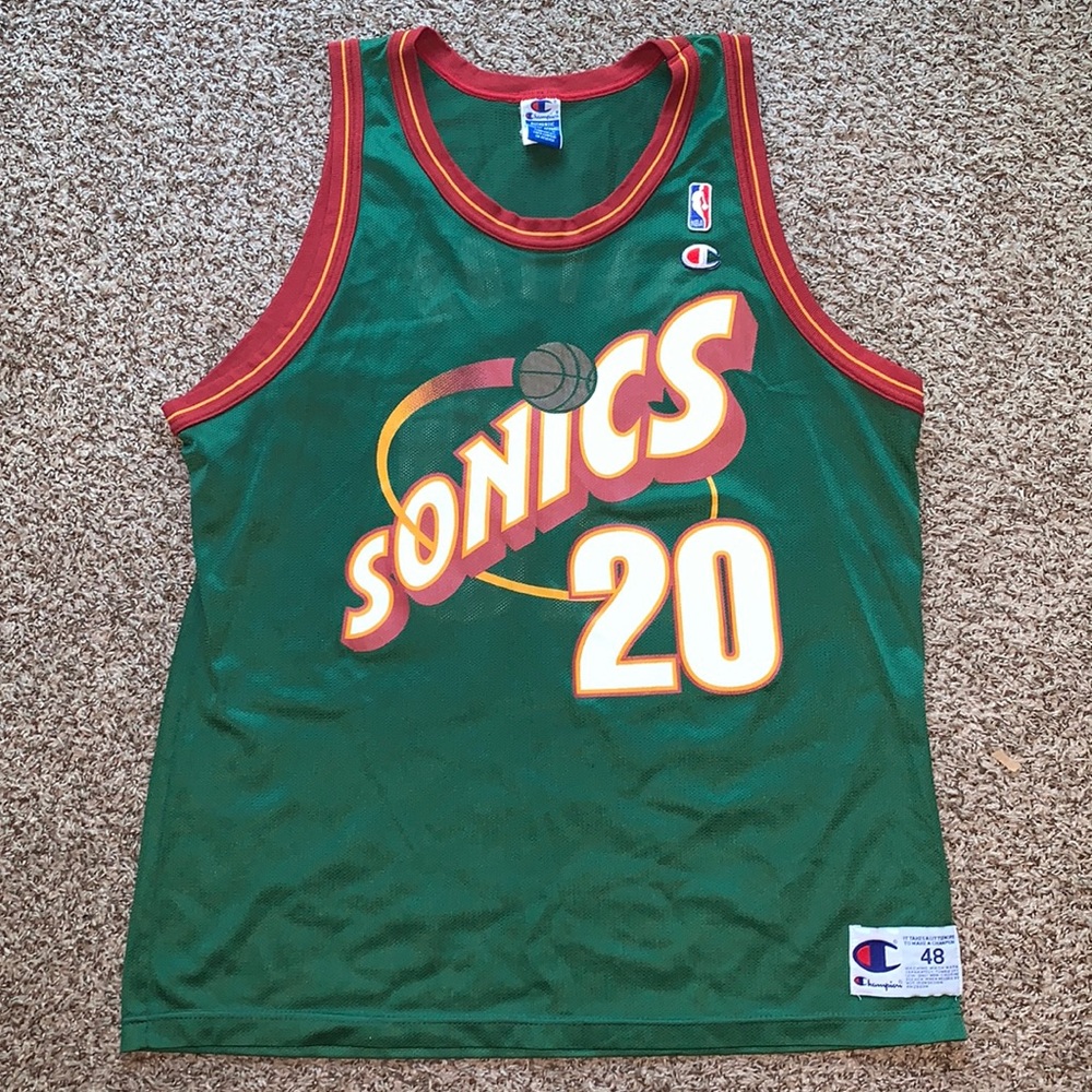 Vintage Gary Payton Seattle Sonics Jersey